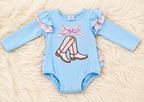 Girl’s Floral Cowgirl Boot Bubble Romper