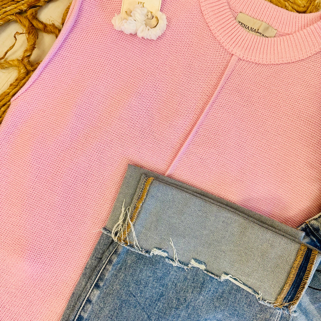 Women’s Pink Knit Top