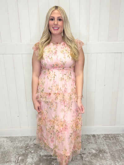 Flower Garden Blush Dress - Mini Mee Boutique