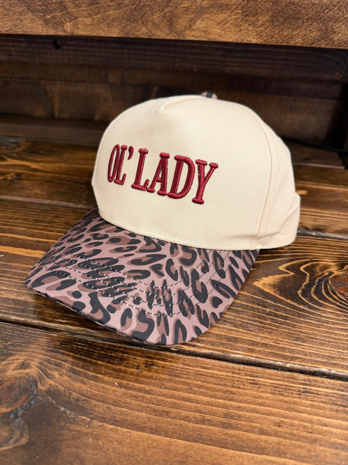 Women’s Cap “OL’ Lady” Leopard Cheetah Print Hat
