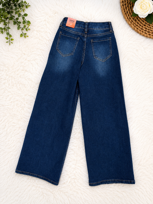 Girls Bejeweled Jeans - Dark Wash