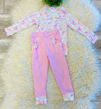 Girl’s Floral Pink Outfit