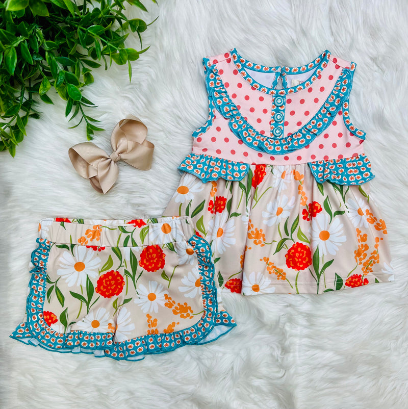 Daisy James Ruffle Trim Set Girls