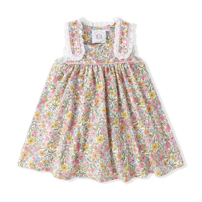 Swoon Baby Floral Eyelet Trim Dress - Mini Mee Boutique