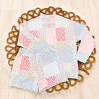Evermmee Patchwork Mockneck Pullover and Short Set Women’s