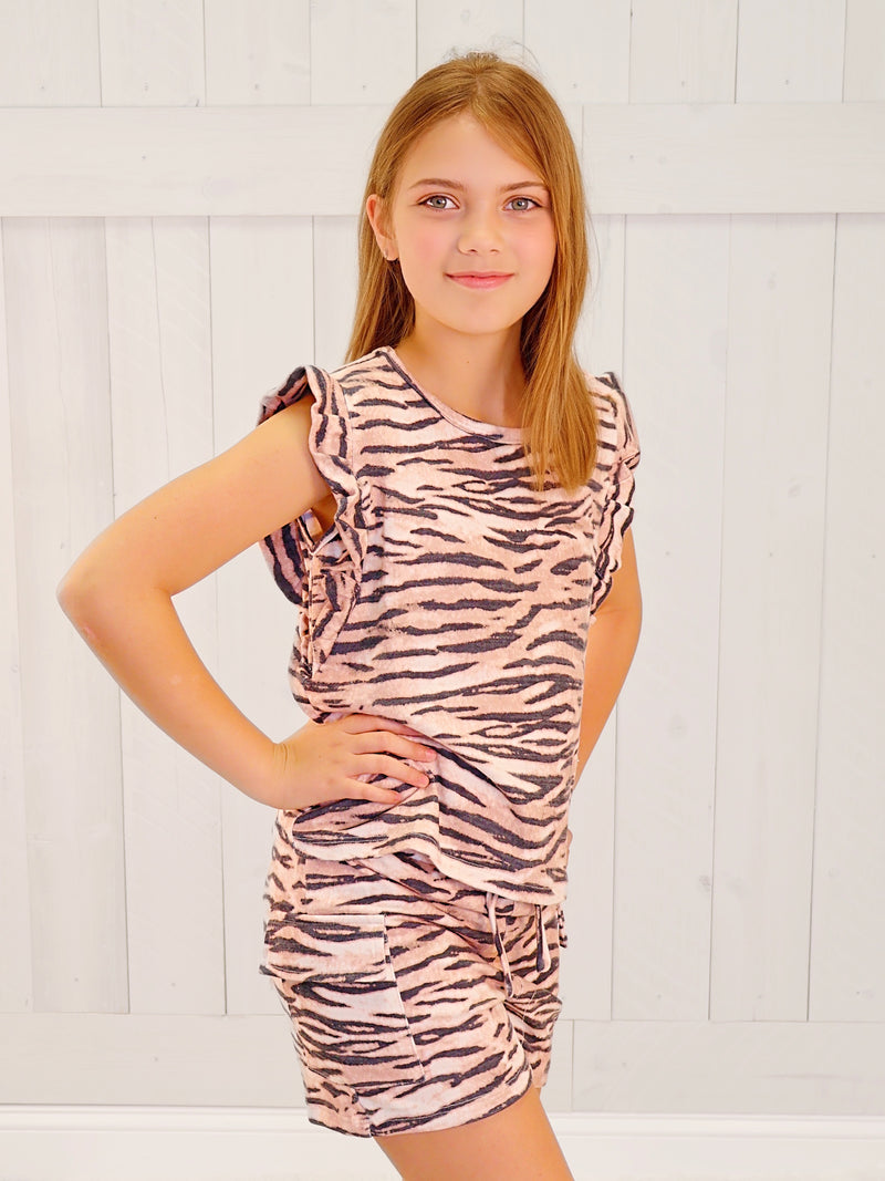 Hayden Girl’s Animal Print Set