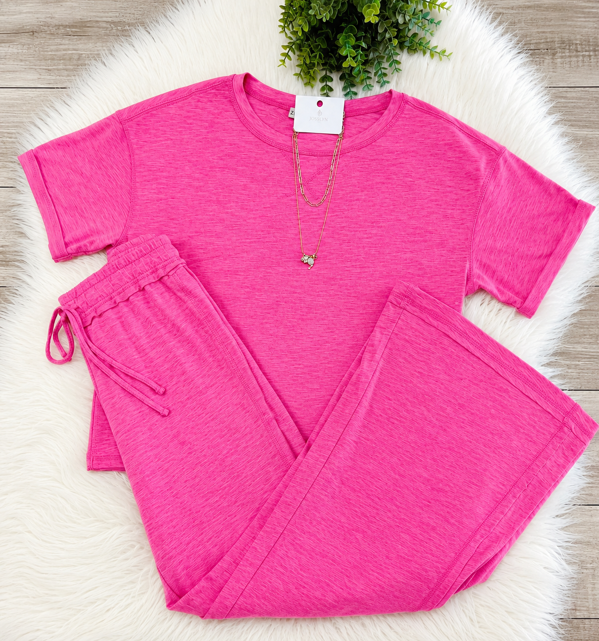 Women’s Candy Pink Zenana Set