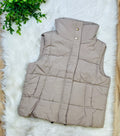 Women’s Zenana Ash Mocha Puffer Vest Top