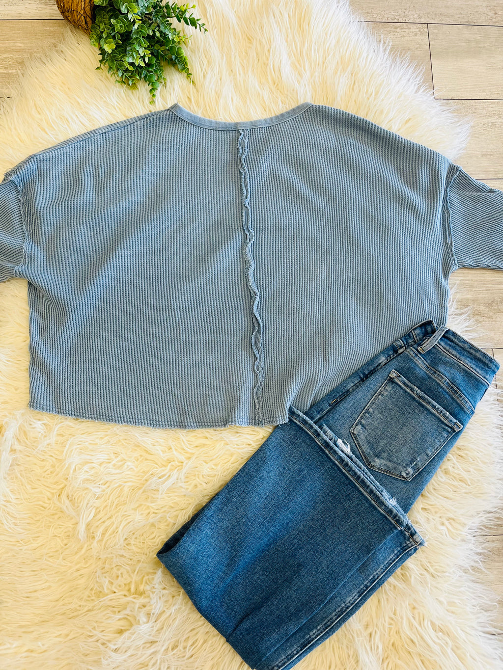 Women’s Double Zero Sky Blue Long Sleeve Top