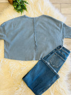 Women’s Double Zero Sky Blue Long Sleeve Top