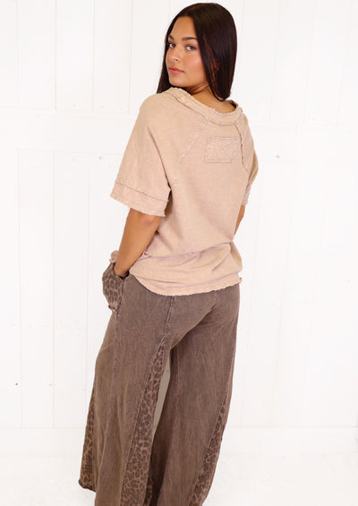 J.Her Mocha Top and Cheetah Flare pants Set