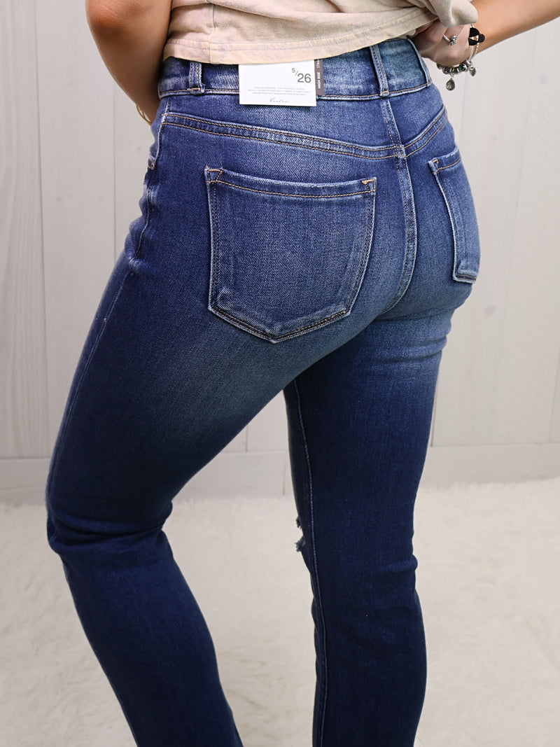 High Rise Straight Leg Kancan Jeans