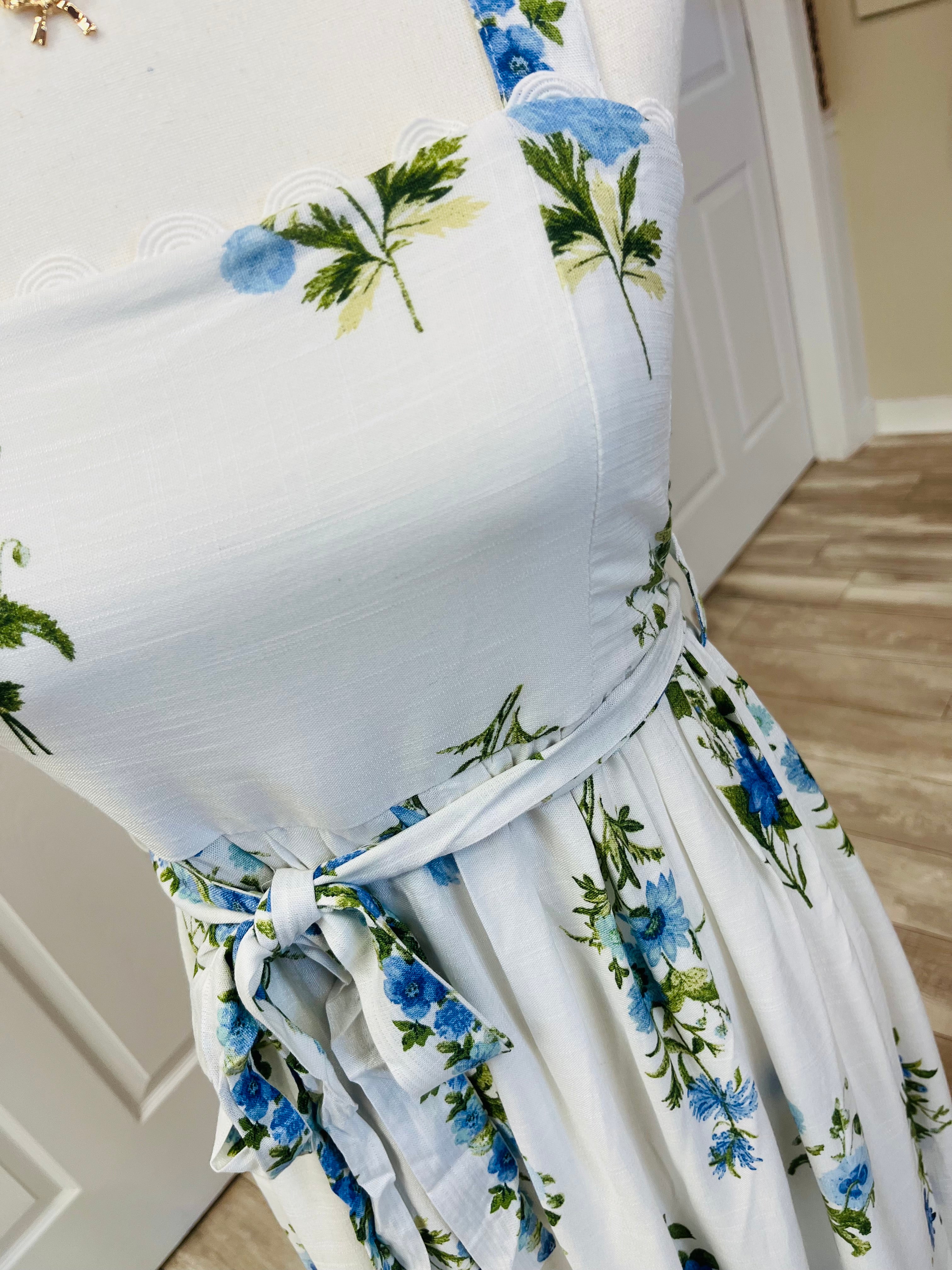 Women’s Blu Pepper Blue Floral Dress