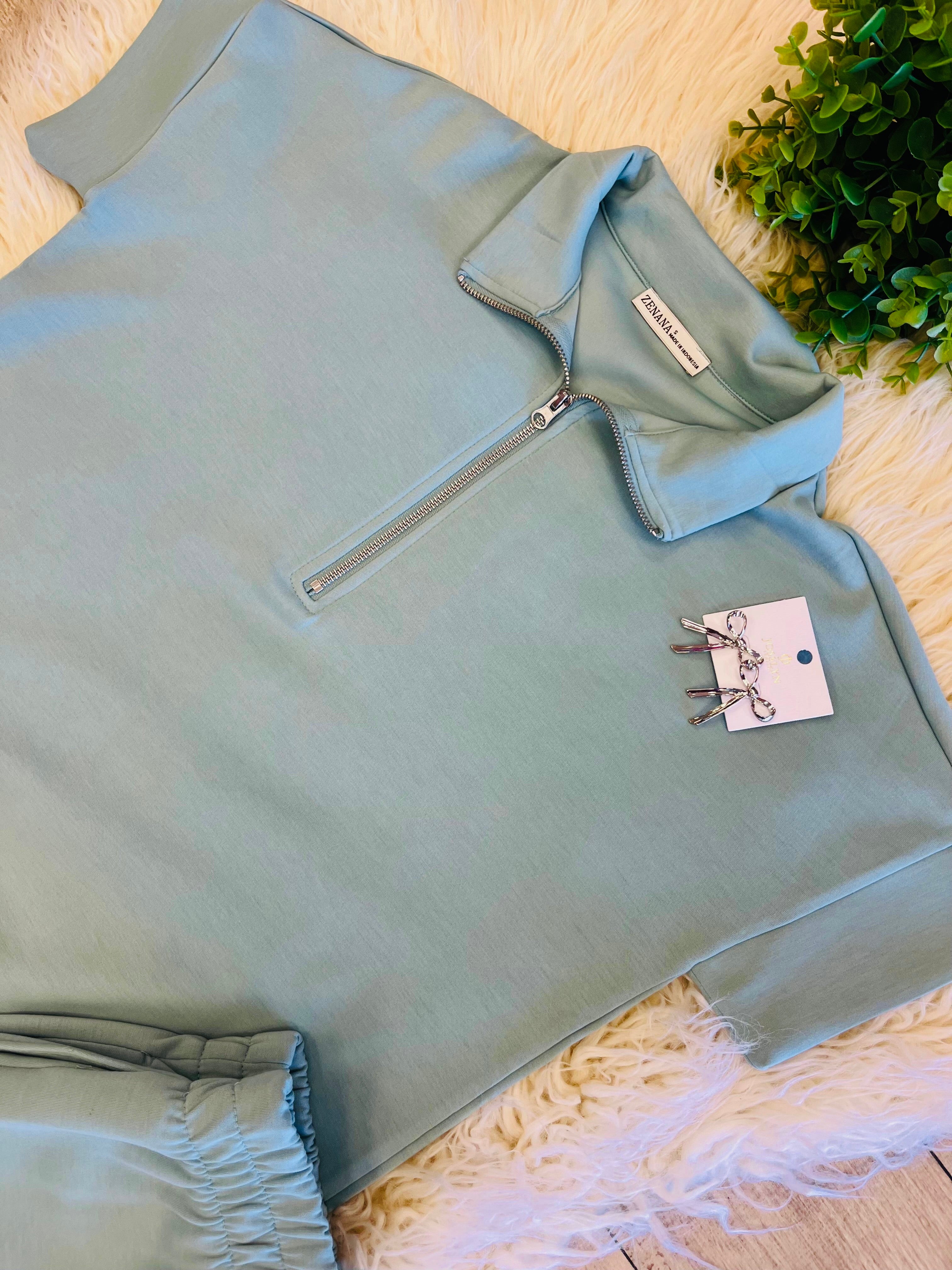 Women’s Dusty Green Scuba Set