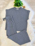 Women’s Zenana Cute Cotton Set In Charcoal