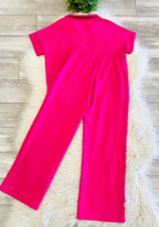 Women’s Hot Pink Scuba set