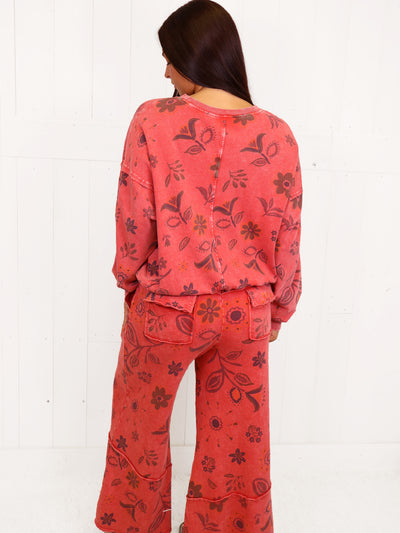 Easel Red Floral Fall Set
