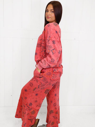 Easel Red Floral Fall Set