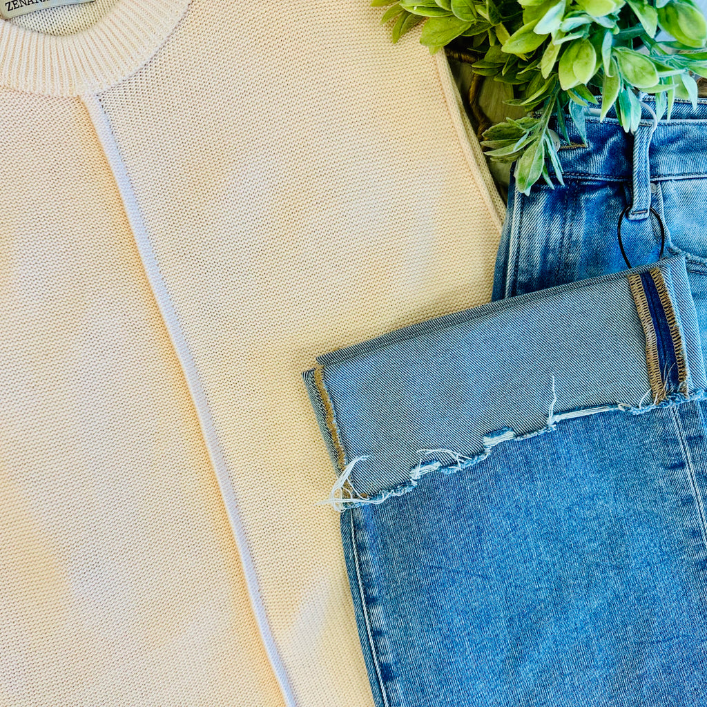 Women’s Cream Knit Top