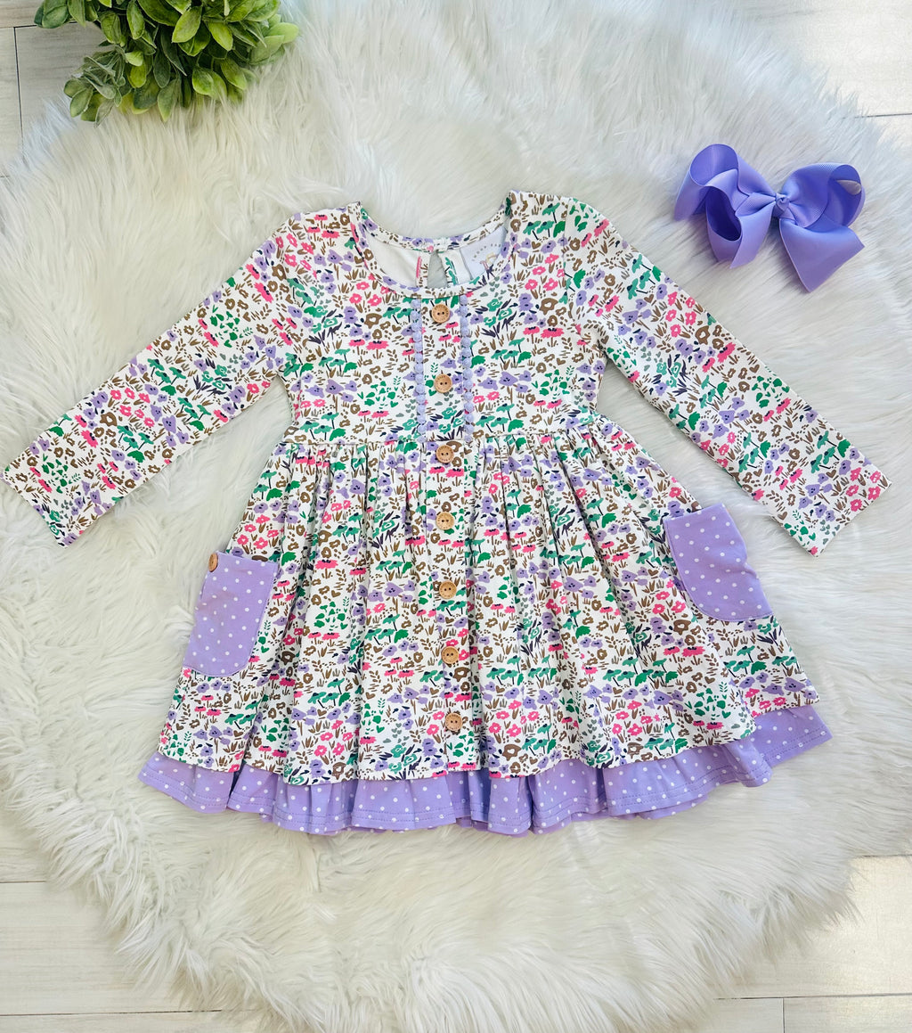 Floral Pastel Dress by Swoon Baby