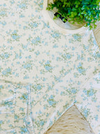 Women’s Blue Floral Short Set