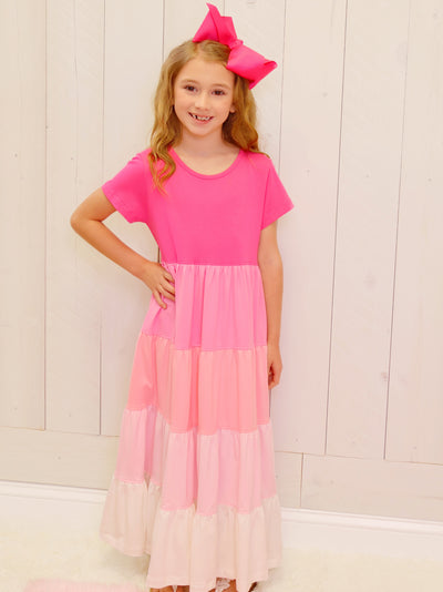 Millie Jay Pink Ombré Maxi Dress