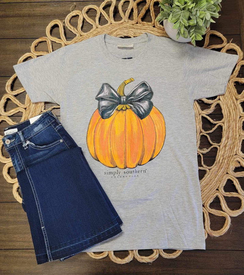 Girls Simply Southern Pumpkin Tee - Mini Mee Boutique