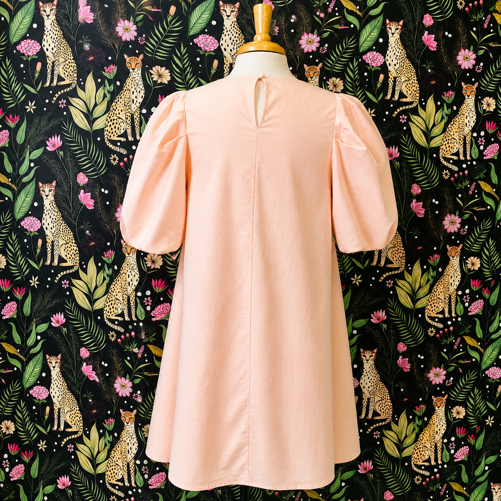 Women’s GiGiO Pale Pink with White Bows Dress