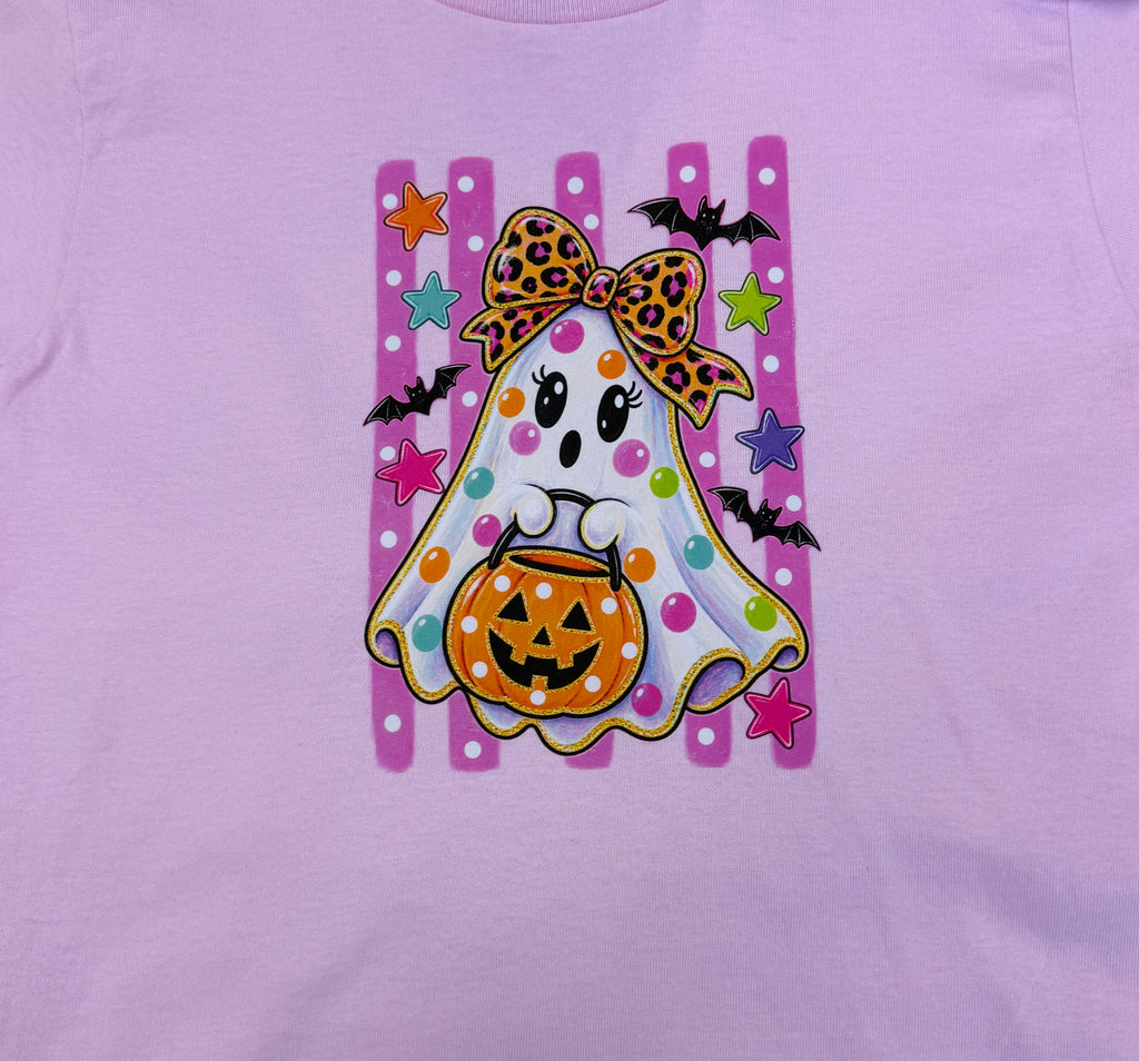 Girls Youth Friendly Ghost Tee Shirt
