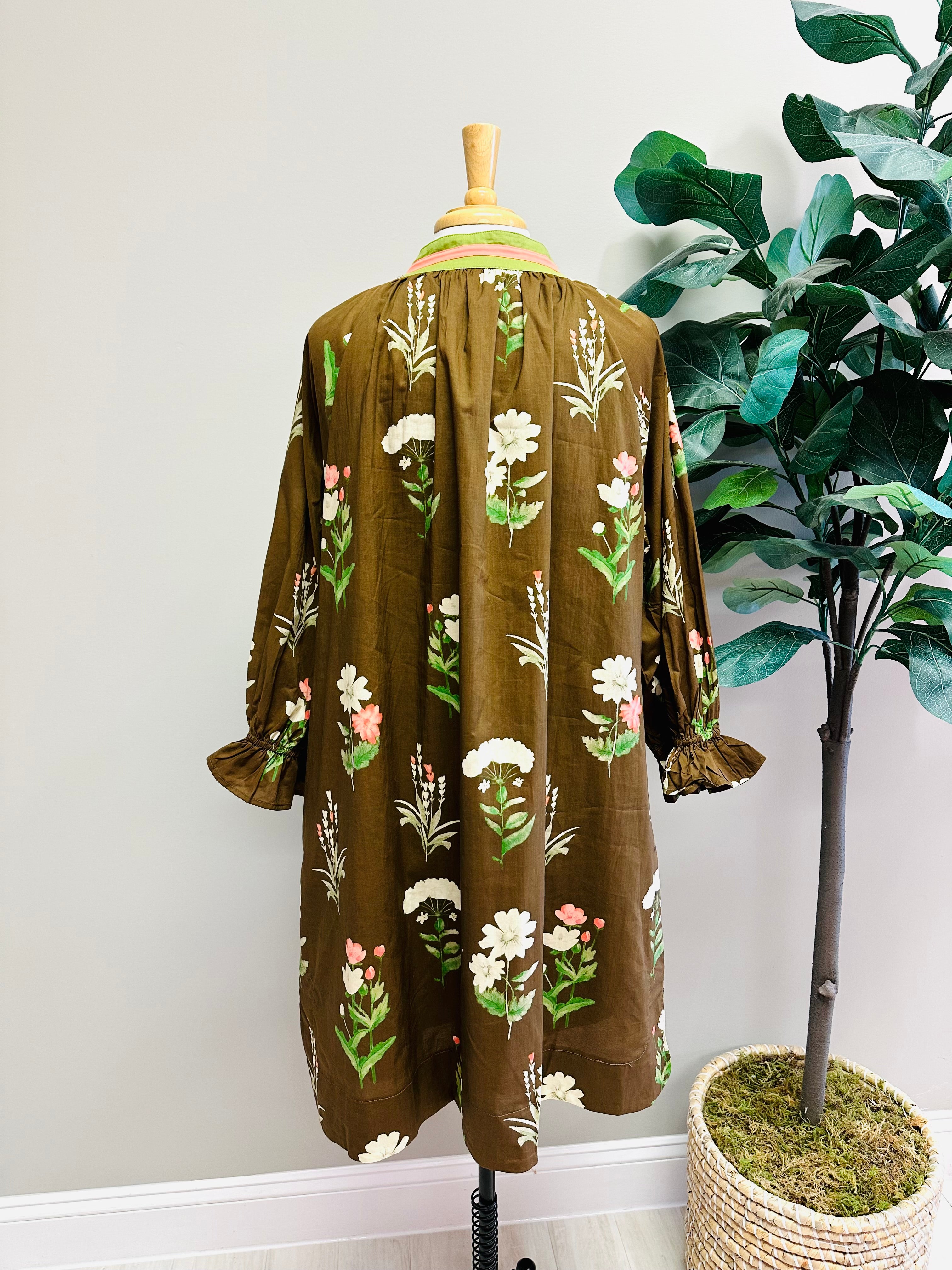 Women’s Umgee Brown Floral Dress