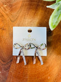 Women’s Silver Bow Earrings