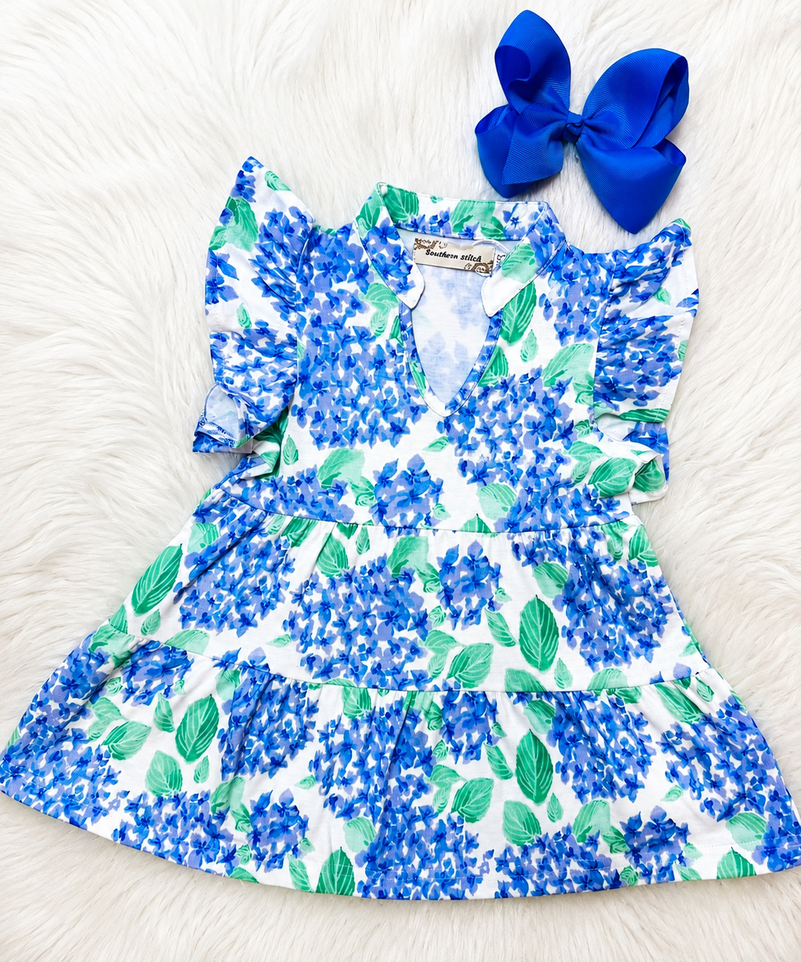 Girls Hydrangea Floral Dress