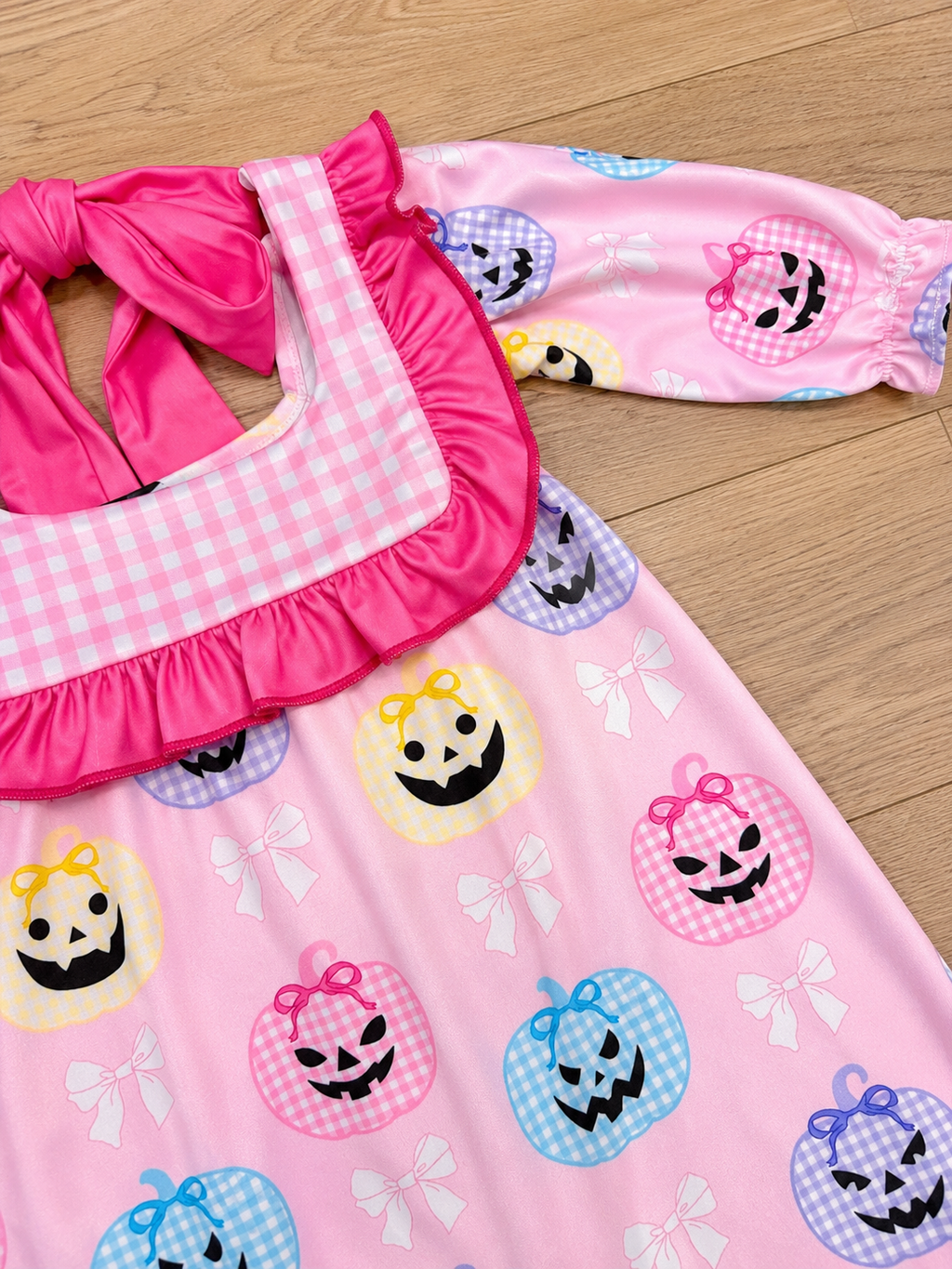 Baby Halloween Pumpkin Print Romper Girls