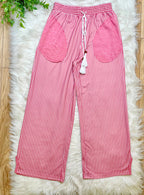 Women’s Evermmee Mauve Stripe Pant Set- True To Size