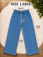 Women’s Evermmee Deep Blue Drawstring Pants- True to Size