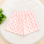 Women’s Evermmee Light Pink Polka Dot Collared Short Set