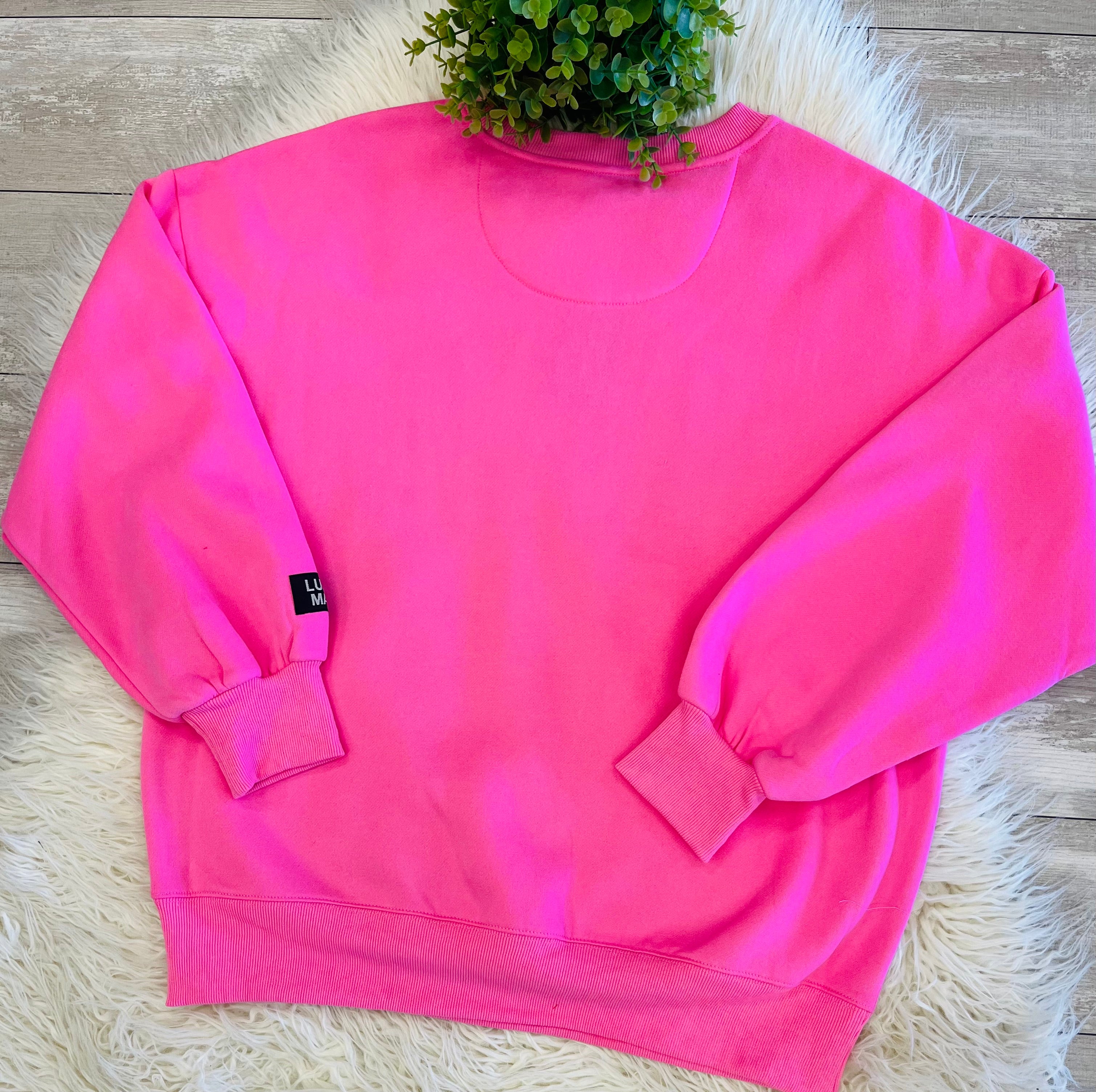 Women’s LuLu Mac Camouflage and Pink Sweatshirt