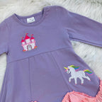 Girl’s Purple and Pink Unicorn Dress