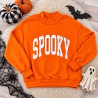 Spooky Boo Reversible Women’s Mock Neck Sweater by Evermmee