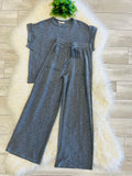 Women’s Zenana Cute Cotton Set In Charcoal