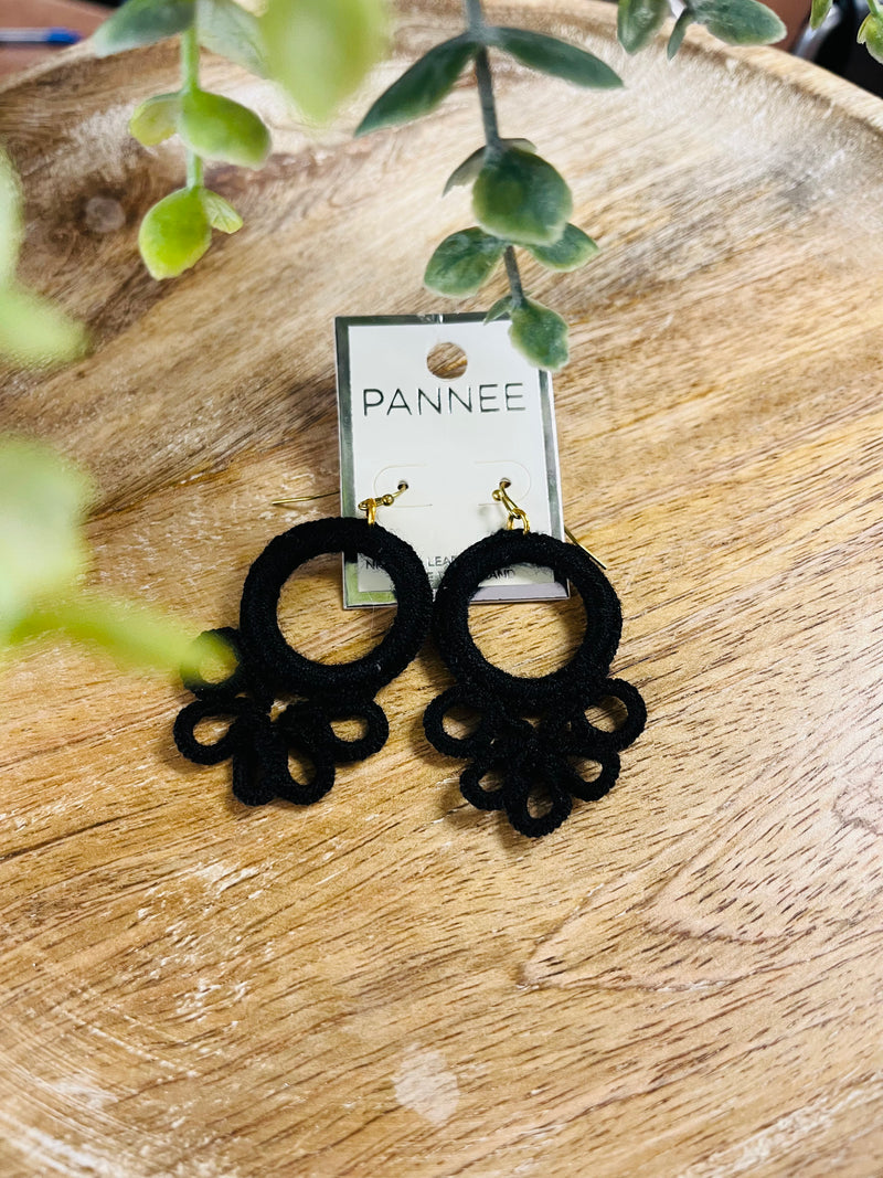 Fabric Dangle Earrings
