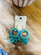 Fabric Dangle Earrings
