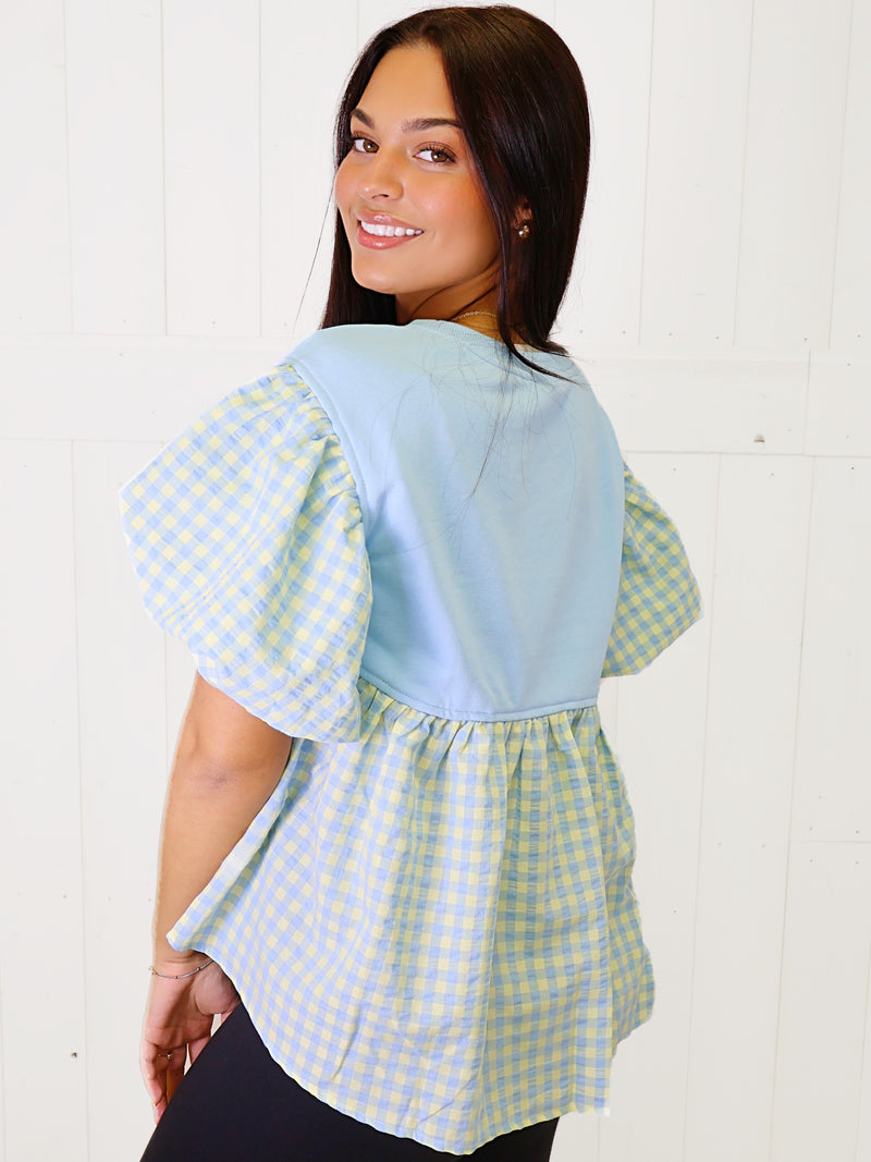Fantastic Fawn Bubble Sleeve Top