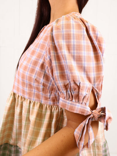 Fantastic Fawn Fall Plaid ColorBlock Top