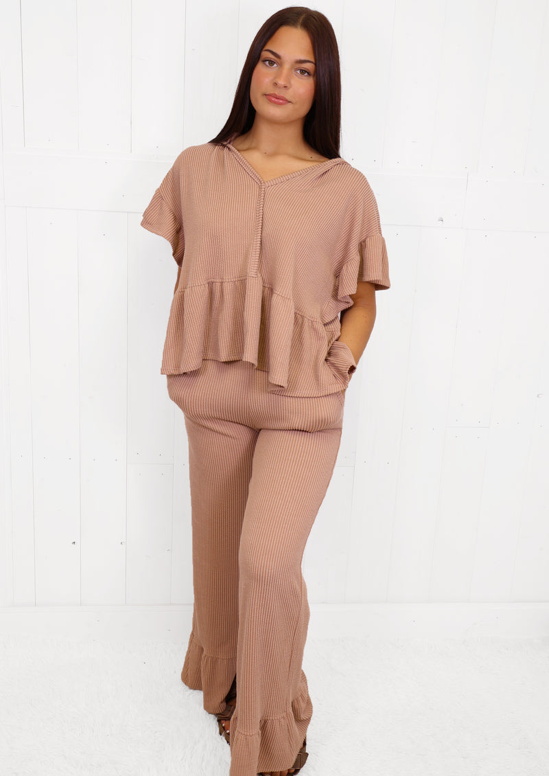 Fantastic Fawn Taupe Ribbed Set