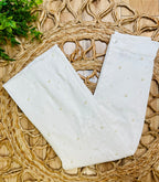 Fantastic Fawn White Jeans with Pearl Accents - Mini Mee Boutique