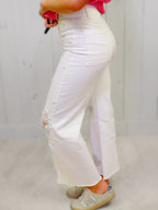 Fantastic Fawn White Jeans with Pearls