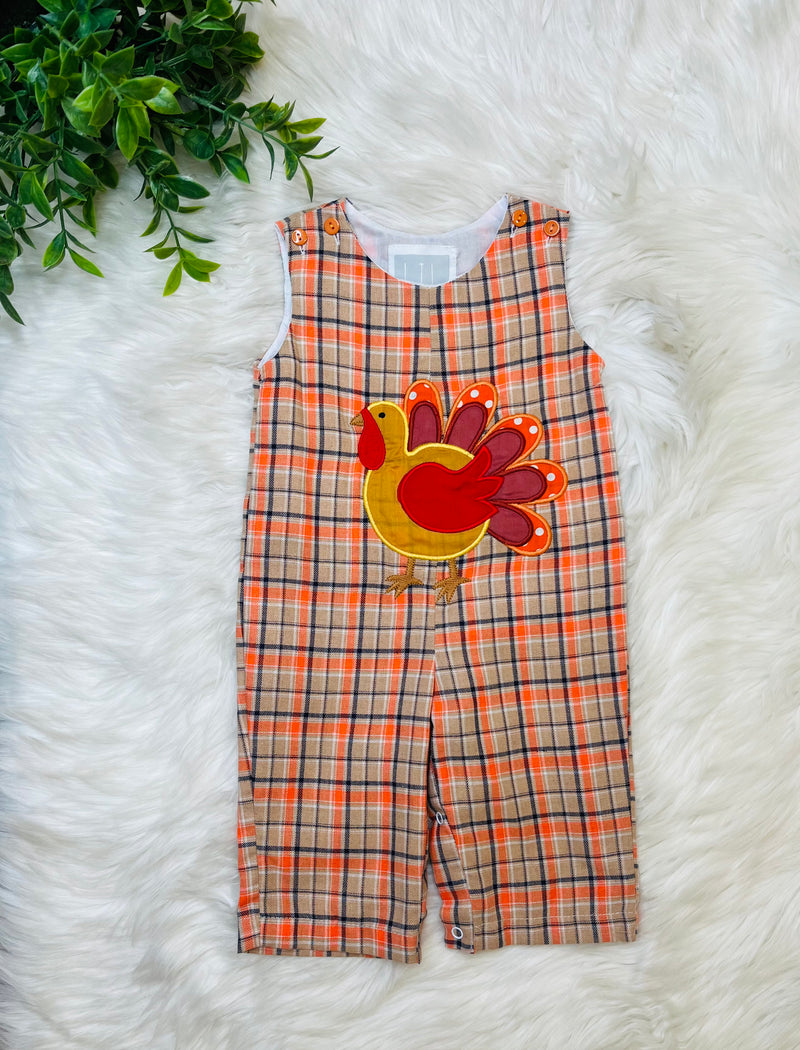 Flannel Turkey Romper