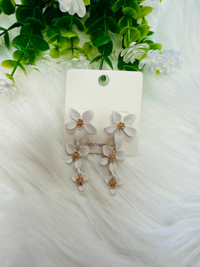 Flower Dangle Earrings - Mini Mee Boutique