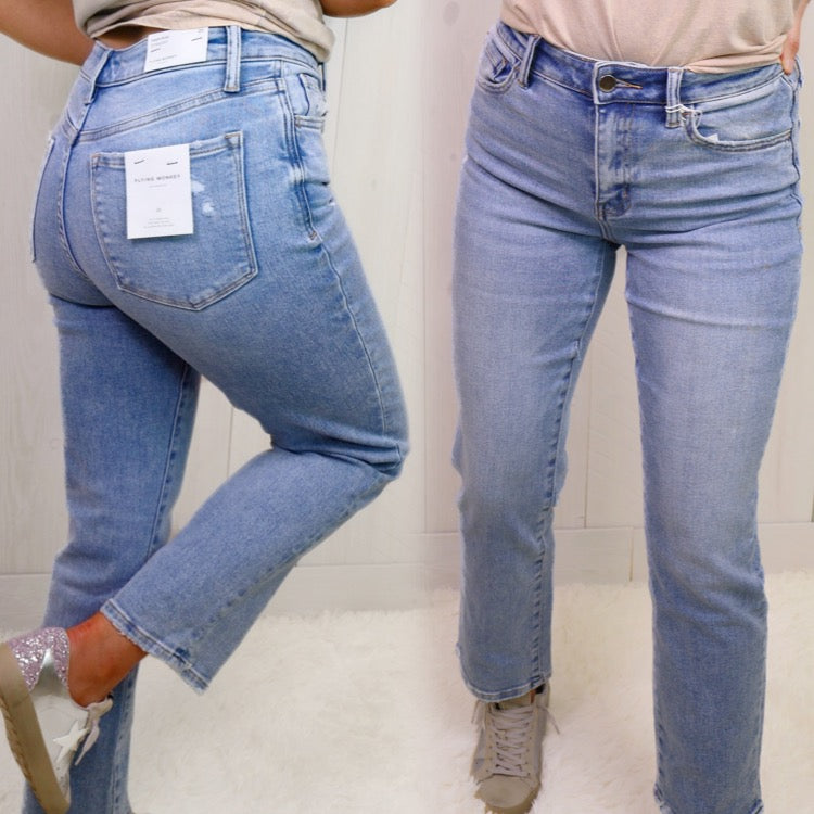 Flying Monkey High Rise Straight Jeans 5663